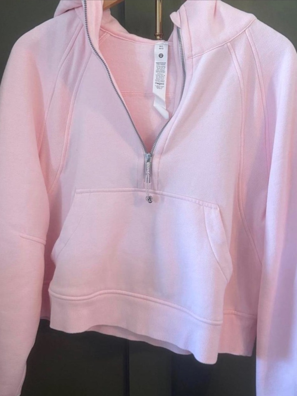 Lululemon Strawberry milkshake scuba Half-Zip Hoodie